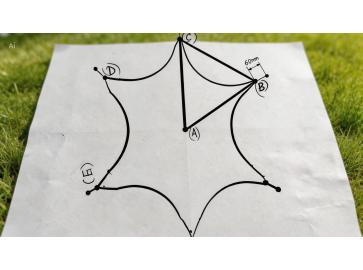 Установка шатра-звезды